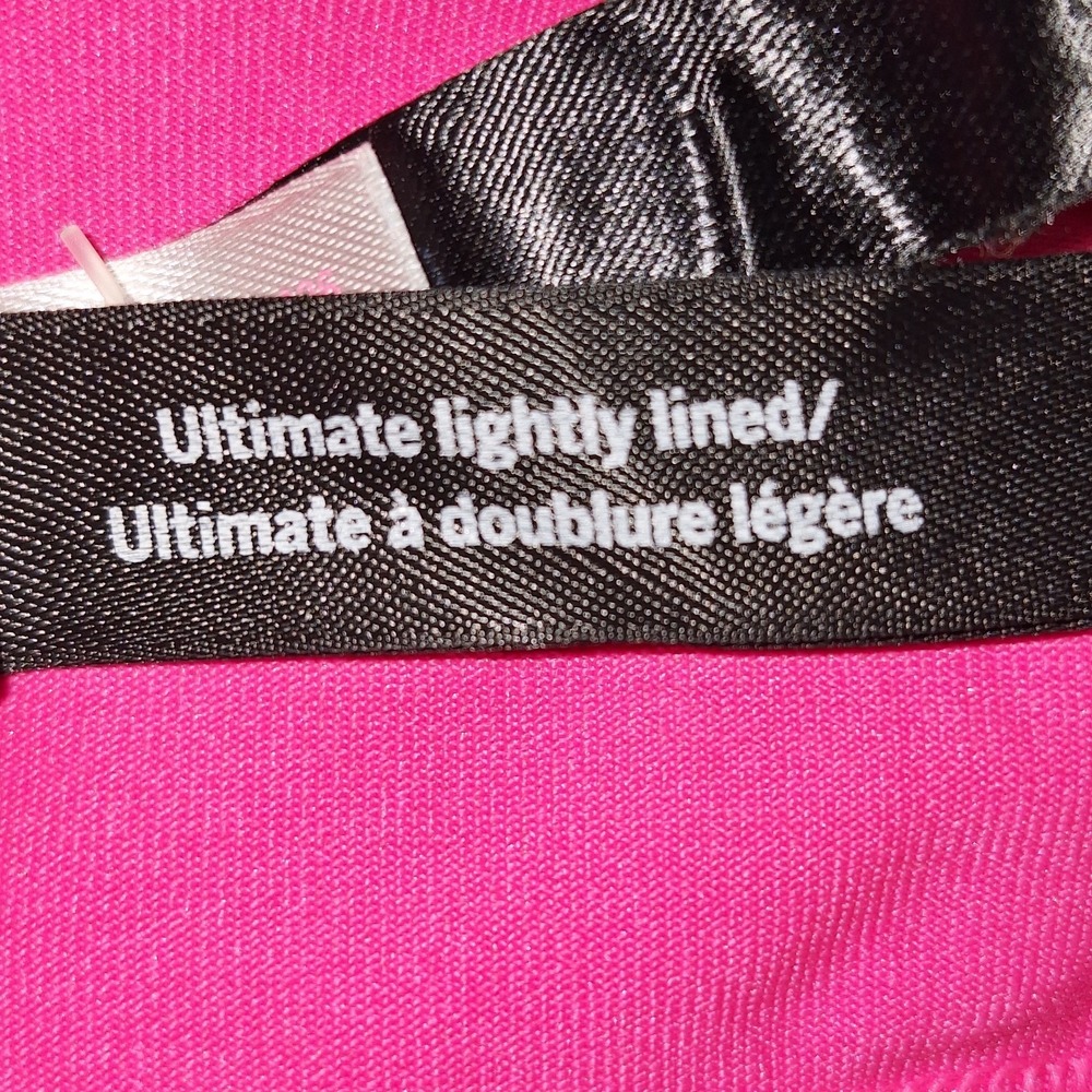 Victoria's Secret PINK Seamless Ribbed Sports Bra Bralette Hot Pink Size M - Picture 9 of 16